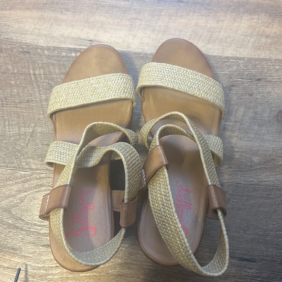 Jellypop Makenna Strappy Cork Sandals - 7.5 - Picture 5 of 9